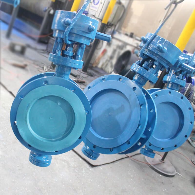 Manual WCB Flange Triple Offset Butterfly Valves Flanged Butterfly Valves