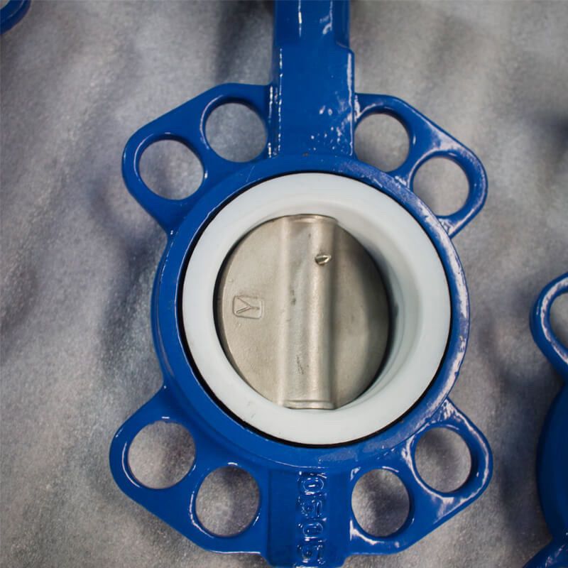 Bare Shaft Cast iron Wafer Butterfly Valve DN150 Wafer butterfly valve
