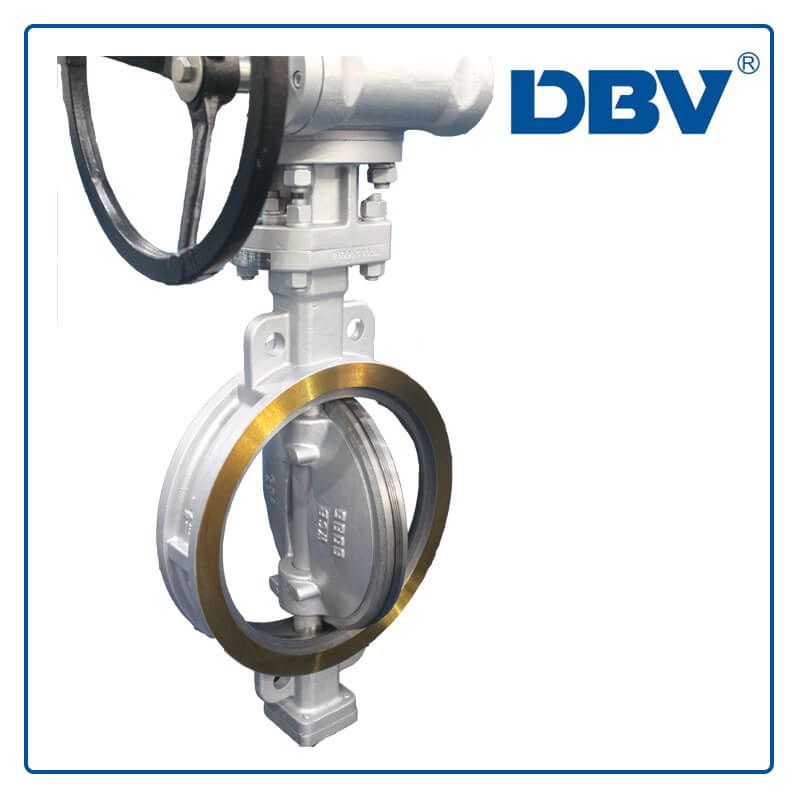 Wafer type carbon steel butterfly valve Class150 DN350 Wafer butterfly valve