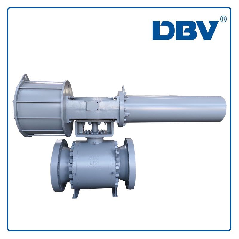 Turnnion Mounted Ball Valves with Pneumatic actuator Trunnion mounted ball valve