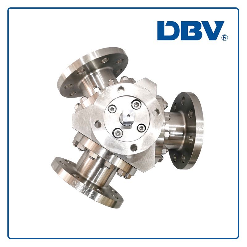 Y pattern 3 way ball valve with stainless steel - Floating ball valves
