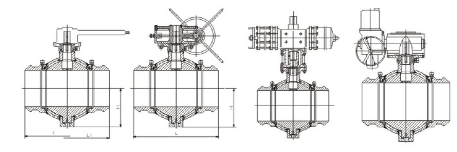 Fully welded Ball Valve