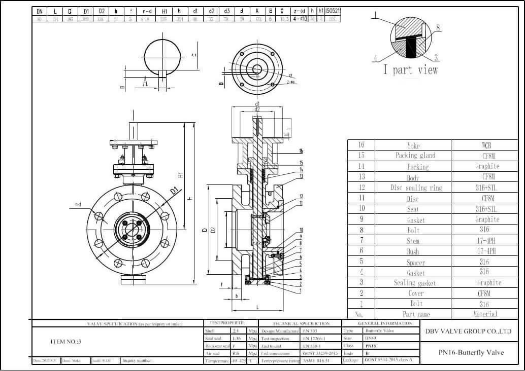 metal seated butterfly valve