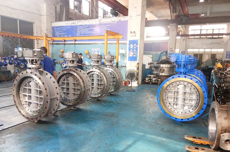 DN700-PN16 triple eccentric butterfly valve