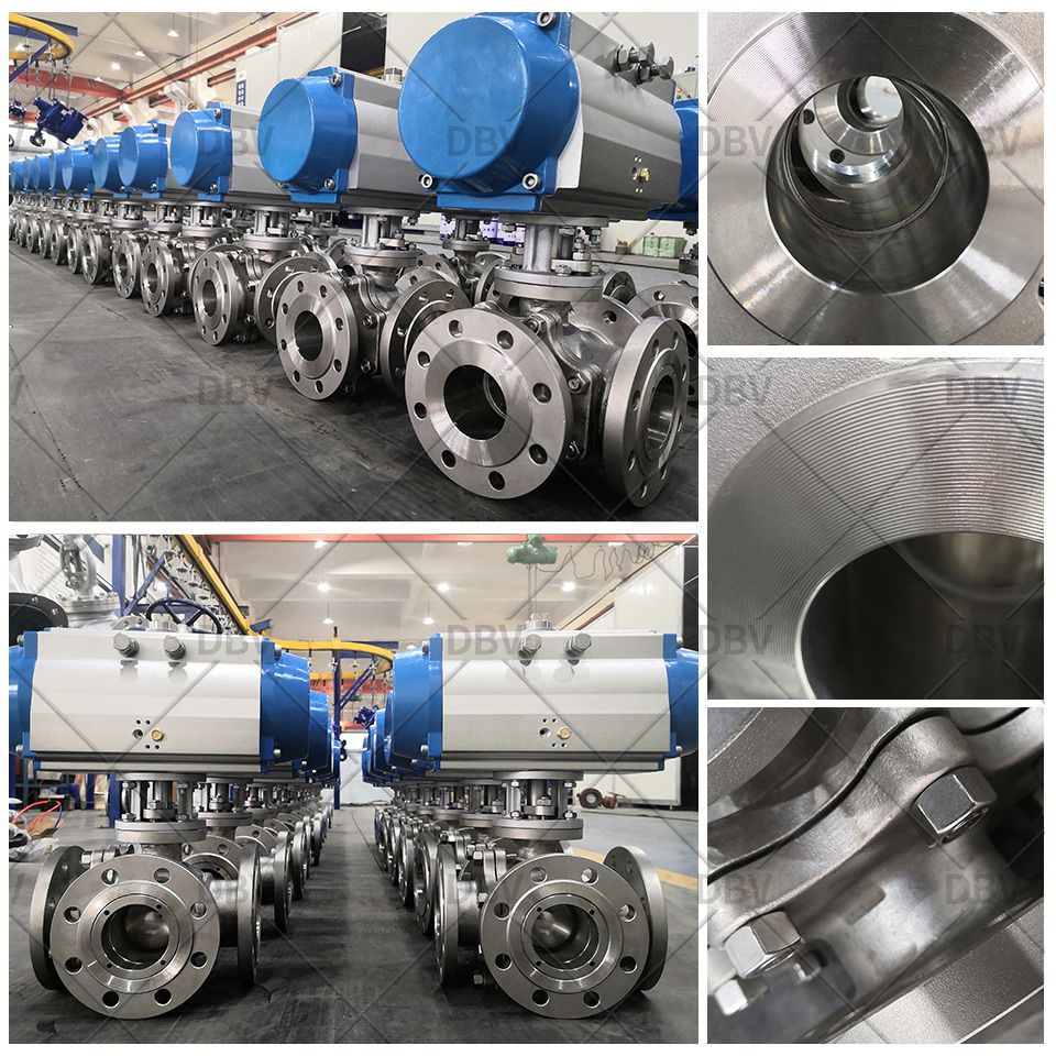 Three way ball valve