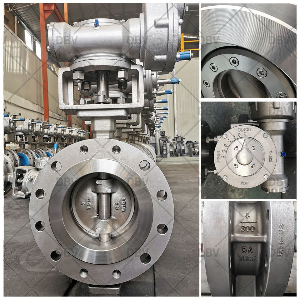 flange type triple offset butterfly valve