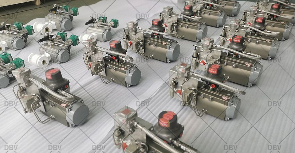 Actuated ball valves
