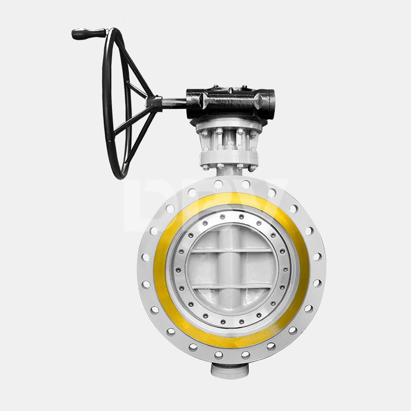 WCB PN16 Triple Eccentric Butterfly Valve with Gear Box