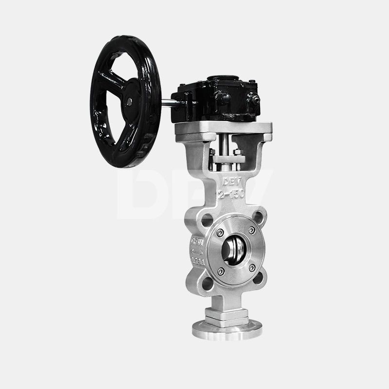 Fully Metal to Metal triple offset butterfly Valve with Gear Box