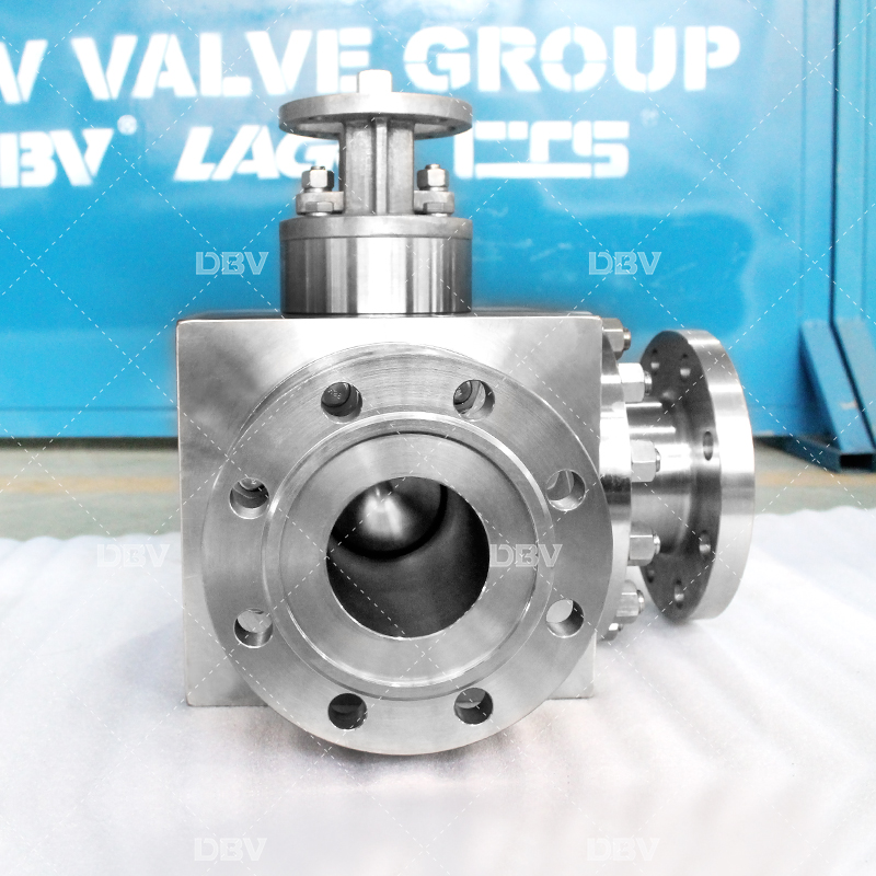 PN40 DN80 T-Type Three-Way Ball Valve with Corrosion-Resistant Stainless Steel Body