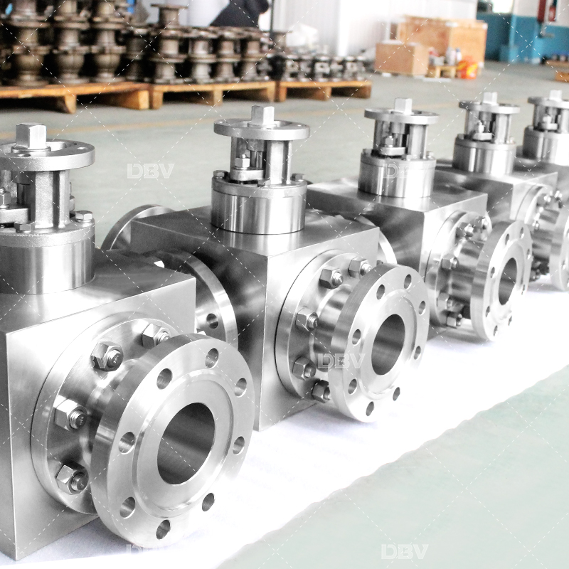 PN40 DN80 T-Type Three-Way Ball Valve with Corrosion-Resistant Stainless Steel Body