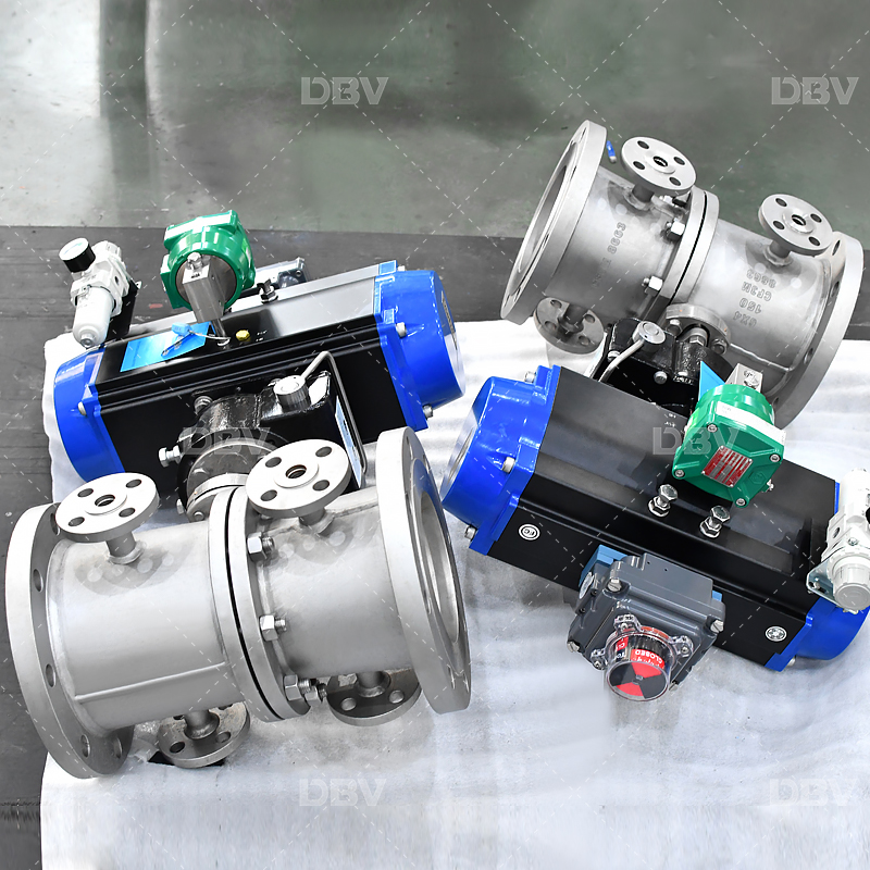 Industrial 6 × 4 Inch 150LB Floating Ball Valve with Pneumatic Jacket Design