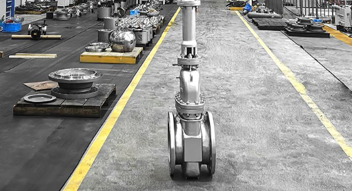 Pneumatic Actuated Gate Valve with Extended Stem for High-Temperature and Insulated Pipeline Applications