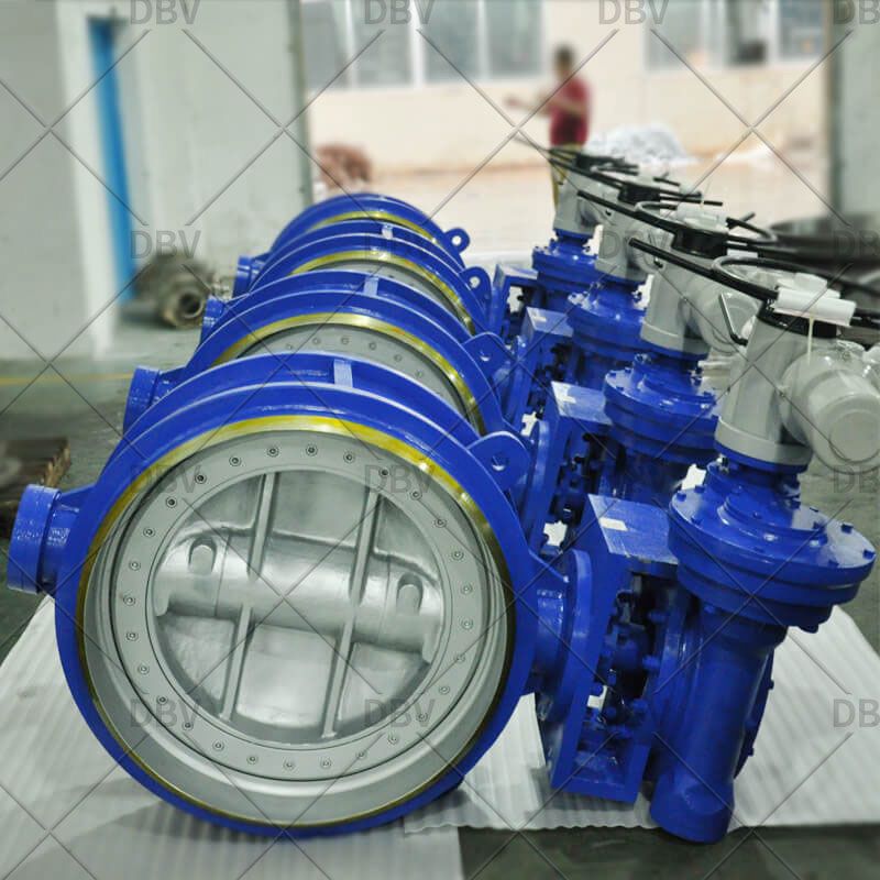 Electric Actuated CL150 Butt welded WCB Triple Offset Butterfly Valves