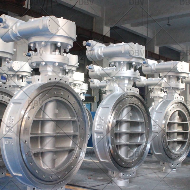 Worm Gear WCB Wafer Triple Offset Butterfly Valves