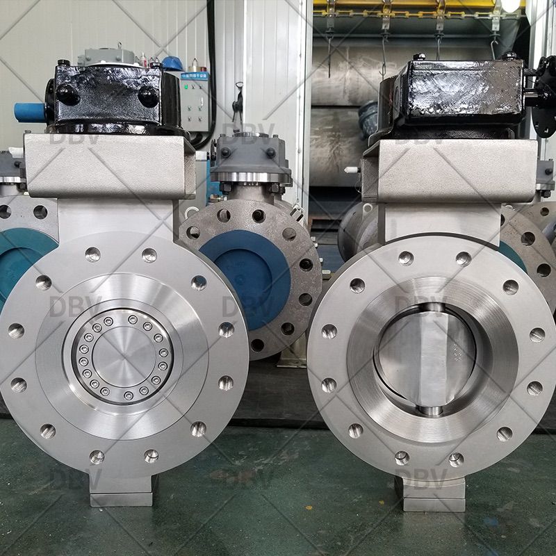 Fully forged Lug type metal to graphite butterfly valve with special material F55