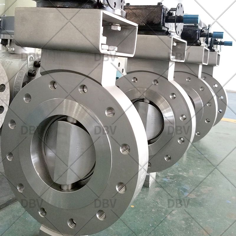 Fully forged Lug type metal to graphite butterfly valve with special material F55