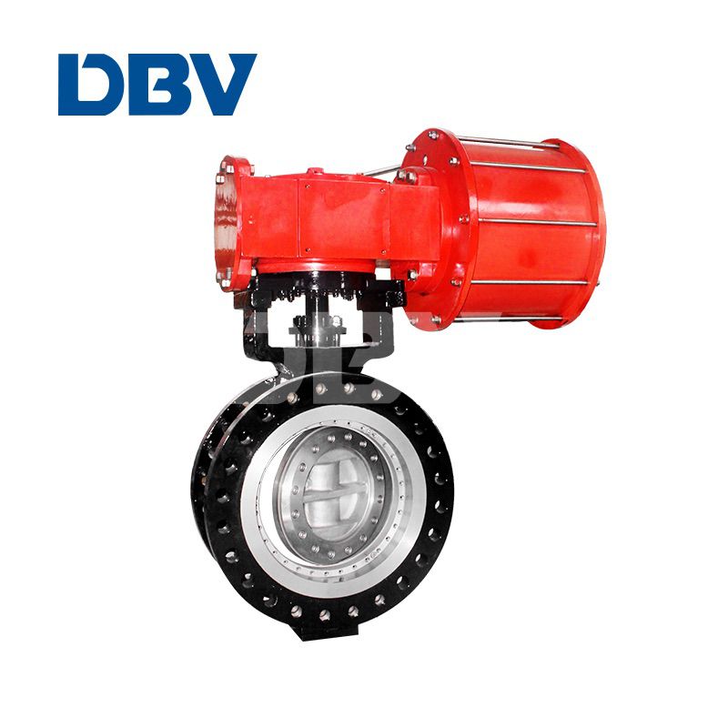 Fully metal seated butterfly Valves with Pneumatic operated