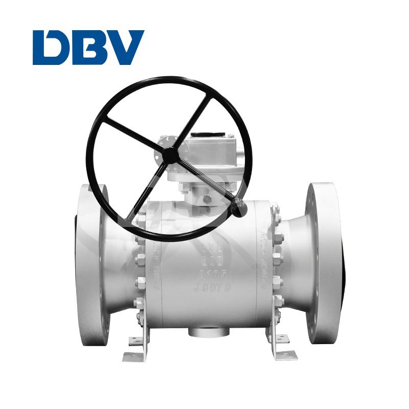 Trunnion ball valves with reduce bore
