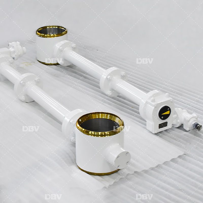 Triple offset butterfly valve stem extension