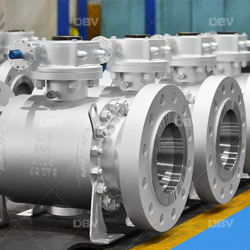 Trunnion ball valves with reduce bore