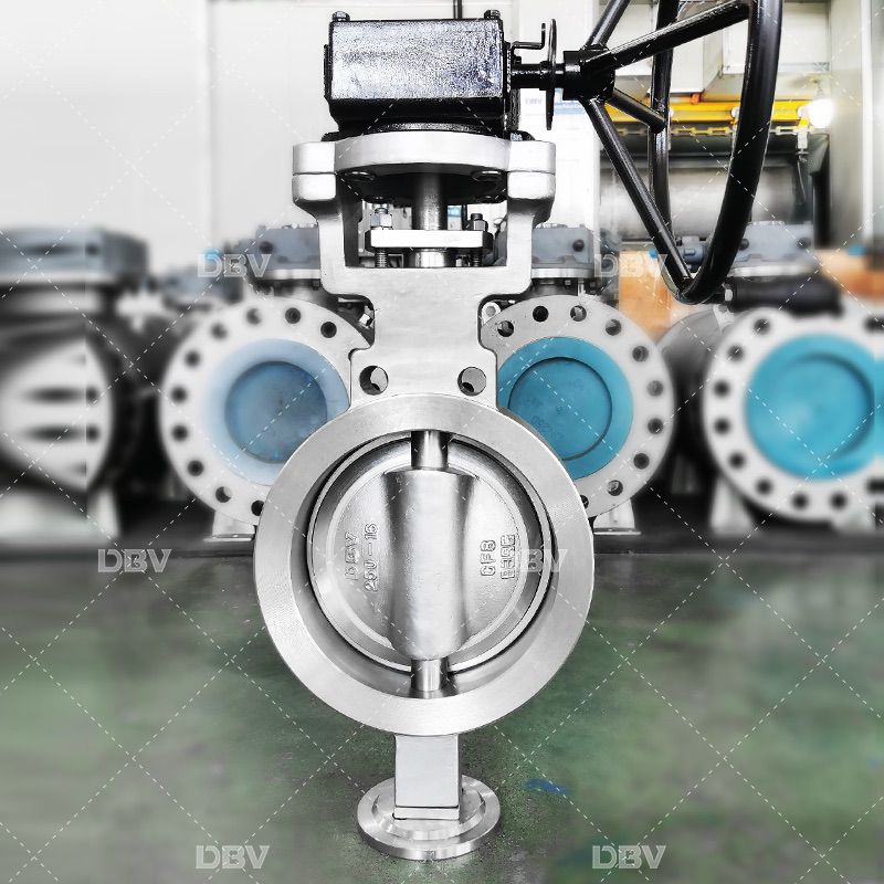 Triple eccentric/Offset metal to metal seat wafer Butterfly Valves DN250 PN16