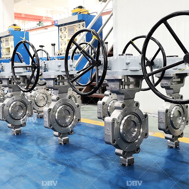 Lug type metal to metal renewable seat butterfly valve with special material 5A