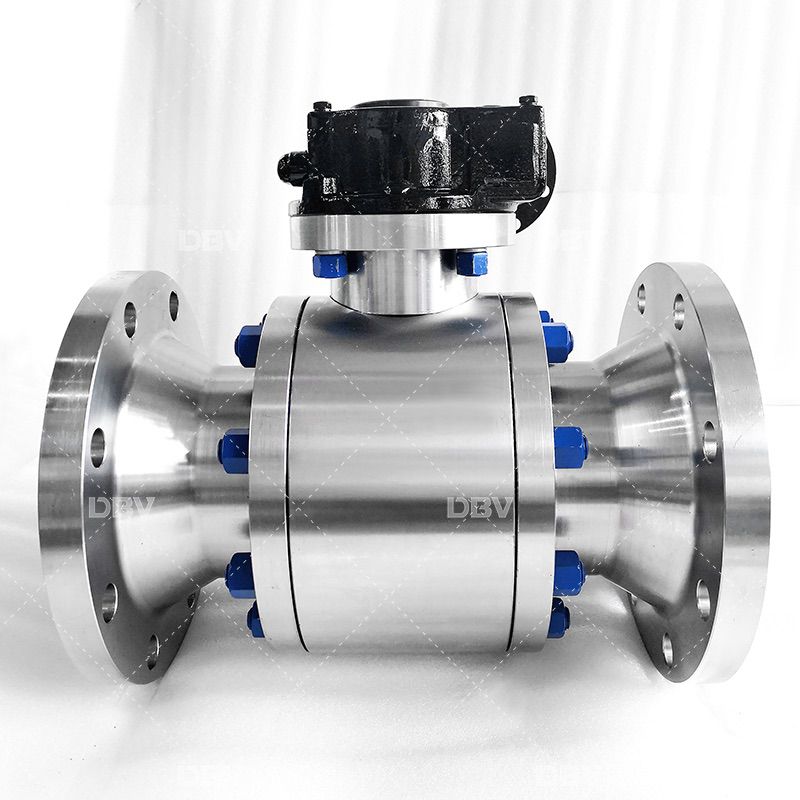 Reduce bore(RB)Trunnion mounted ball valve forged Duplex stainless steel F51