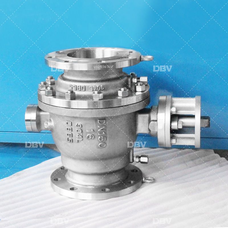 DIN Stainless steel 904L Trunnion/Fixed Full Bore Ball valve