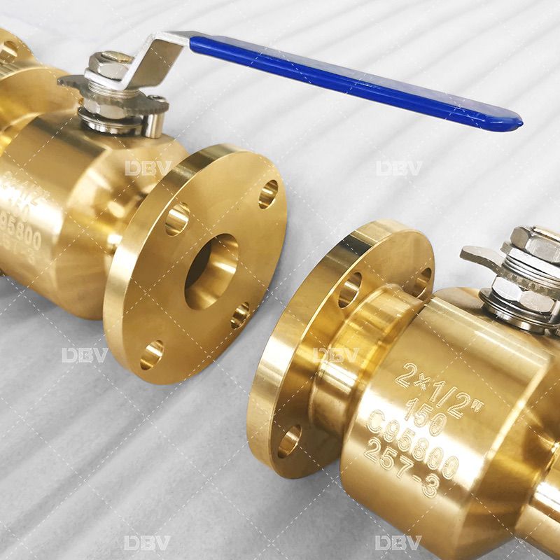 Aluminium bronze ASTM B148 C95800 ball valve
