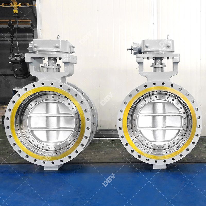 Cryogenic triple offset flanged butterfly valve