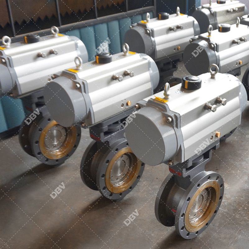 High pressure metal to metal WCB butterfly valve PN100