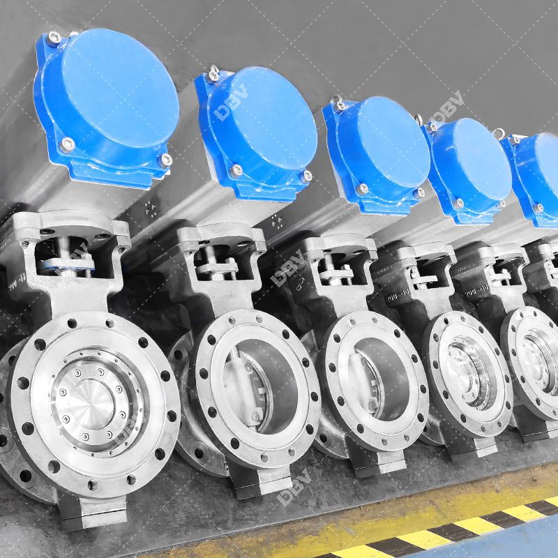 High pressure metal to metal WCB butterfly valve PN100