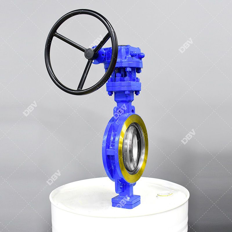 Worm Gear Wafer Metal to Metal Triple Offset Butterfly Valve