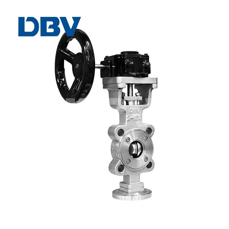 Fully Metal to Metal triple offset butterfly Valve with Gear Box