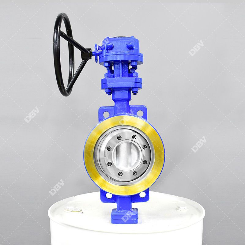 Worm Gear Wafer Metal to Metal Triple Offset Butterfly Valve