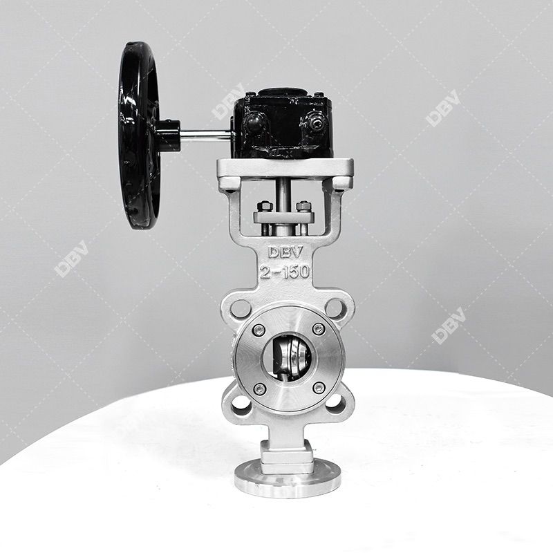 Fully Metal to Metal triple offset butterfly Valve with Gear Box